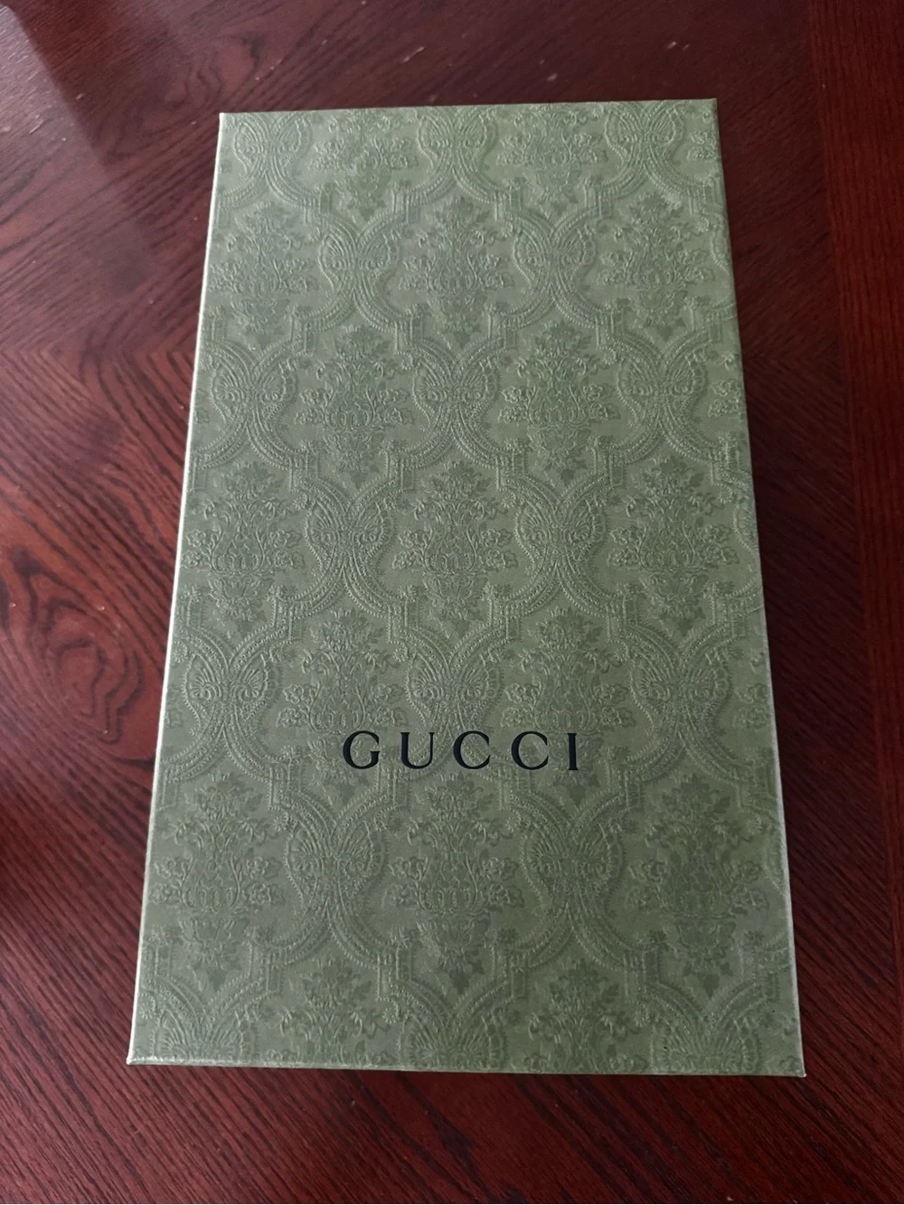 Gucci Black Slides with Green and Red Stripes